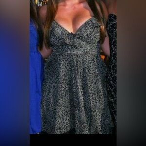 Leopard print mini Dress